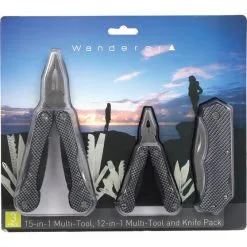 Wanderer Multi-Tool And Knife 3 Piece Pack 15 Wanderer Multi-Tool And Knife 3 Piece Pack -Camping Hardware Sales BCF 542760 05 hi res