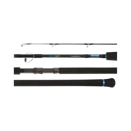 Nomad Spinning Rod 6ft 2in, PE2-3 20LB-40LB 3 Nomad Spinning Rod 6ft 2in, PE2-3 20LB-40LB