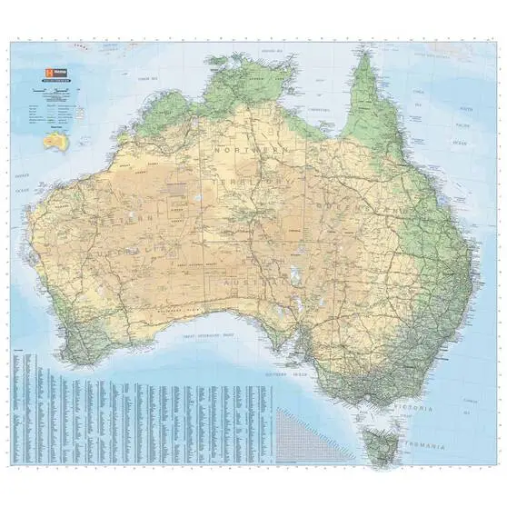 Hema Australia Road And Terrain Map 4 Hema Australia Road And Terrain Map - Image 2
