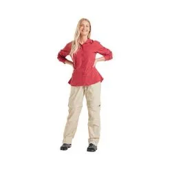 OUTRAK Women's Long Sleeve Hiking Shirt -Camping Hardware Sales BCF 61512601 04 claret hi res