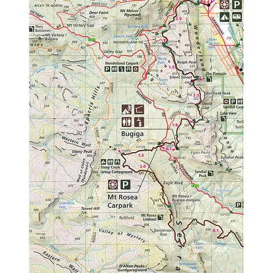 PARKS VICTORIA Meridian Maps Wonderland/Central Day Walks Grampians National Park 4 PARKS VICTORIA Meridian Maps Wonderland/Central Day Walks Grampians National Park - Image 2