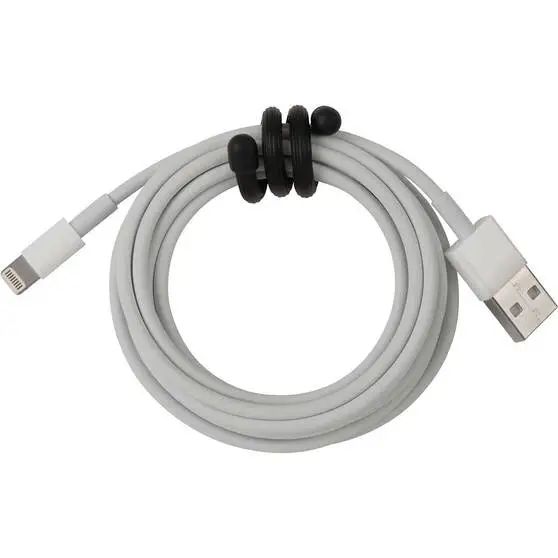 Nite Ize Gear Tie 6" Black 2 Pack 5 Nite Ize Gear Tie 6" Black 2 Pack - Image 3