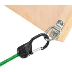 Nite Ize Carabiner SlideLock Bungee 48" Green -Camping Hardware Sales BCF 649423 02 hi res