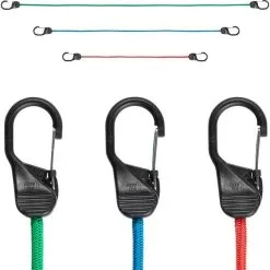 Nite Ize Carabiner SlideLock Bungee 48" Green -Camping Hardware Sales BCF 649423 04 hi res