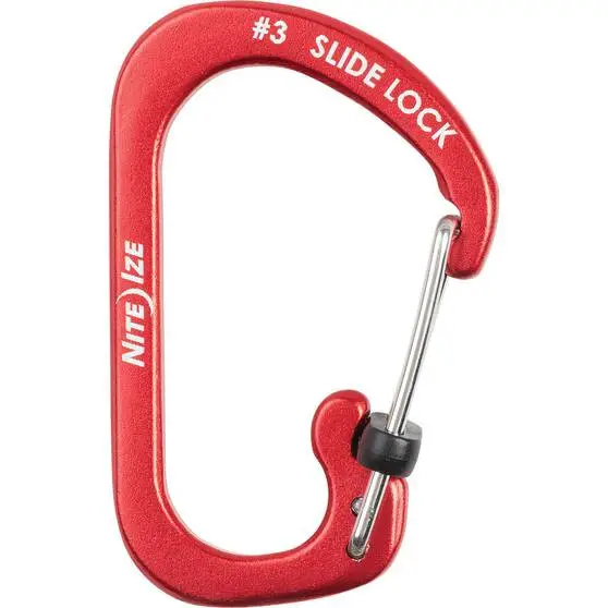 Nite Ize S-Biner SlideLock Aluminium Red 5 Nite Ize S-Biner SlideLock Aluminium Red - Image 3