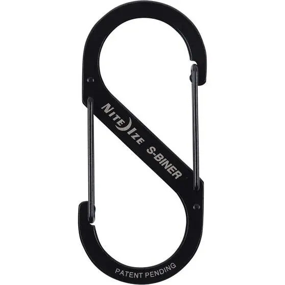 Nite Ize S-Biner Dual Carabiner No.4 Black 3 Nite Ize S-Biner Dual Carabiner No.4 Black - Image 2