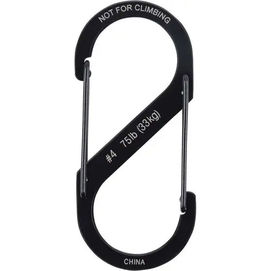 Nite Ize S-Biner Dual Carabiner No.4 Black 4 Nite Ize S-Biner Dual Carabiner No.4 Black - Image 3