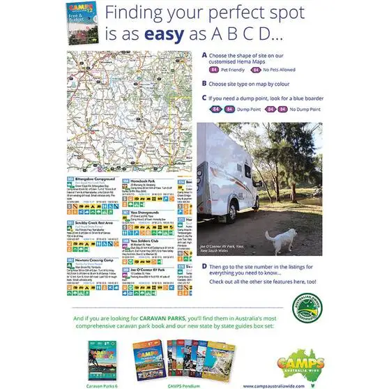 Hema Camps 12 Australia Wide Free & Budget Campsite Book: A4 Standard Edition 4 Hema Camps 12 Australia Wide Free & Budget Campsite Book: A4 Standard Edition - Image 2