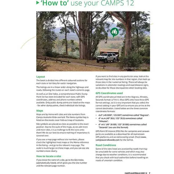 Hema Camps 12 Australia Wide Free & Budget Campsite Book: A4 Standard Edition 7 Hema Camps 12 Australia Wide Free & Budget Campsite Book: A4 Standard Edition - Image 5